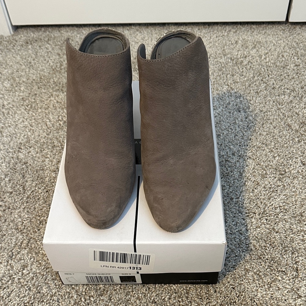 Dolce Vita Gray Ankle Booties